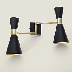 Ledkia Lampe Murale Orientable Métal Jigger - 2 Spots Blanc