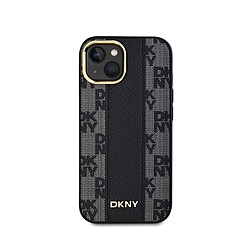 DKNY Coque iPhone 15 Motif Carreaux MagSafe - Noir