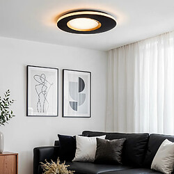 Ledkia Plafonnier LED 30W Taska S Noir Plafonnier LED - Métal - 30W - Design moderne - Noir - Intérieur