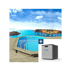 Habitat Et Jardin Piscine bois Miami 145 4.86 m + Mini pompe