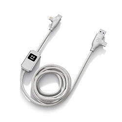 Xoopar Câble Multi-connecteurs - 1m Gris clair