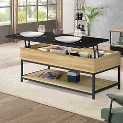 Idmarket MARKET - Table Basse Plateau Relevable BOSTON
