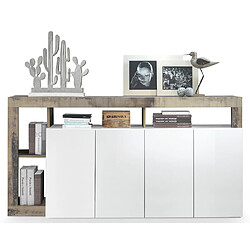 BESTMOBILIER Lou - buffet bas - 4 portes - 184 cm