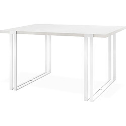 Wfl group Table à manger extensible - Blanc