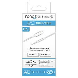 Acheter Force Power Câble Audio USB-C vers Jack 3.5mm 1.2m Blanc