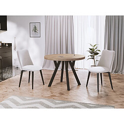 Wfl group Table à manger extensible - Chêne Sonoma