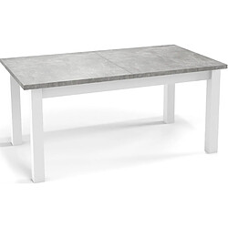 Wfl group table à manger extensible - Gris béton