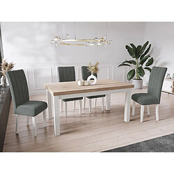 Wfl group Table à manger extensible - Chêne Sonoma