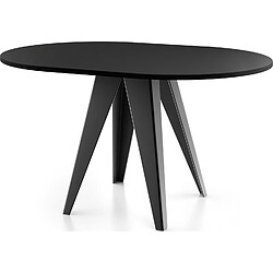 Acheter Wfl group table à manger ronde - Noir