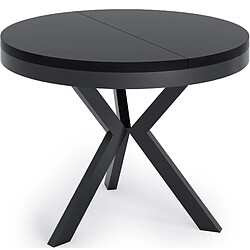 Wfl group table à manger Velma extensible - Noir