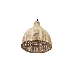 ICONIK INTERIOR Lampe de plafond en bambou - Lampe suspendue de stile Boho Bali - Baro Bois naturel pas cher
