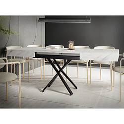 WFL GROUP Table basse Cavetta X - Marbre Blanc