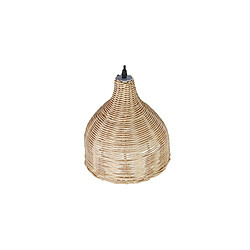 Acheter ICONIK INTERIOR Lampe de plafond en bambou - Lampe suspendue de stile Boho Bali - Baro Bois naturel