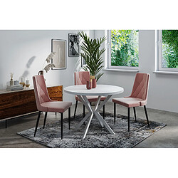 Wfl group Table à manger extensible - Blanc