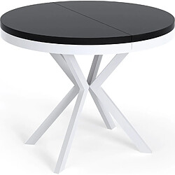 Wfl group Table à manger extensible - Noir
