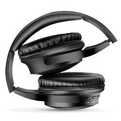 Inkax Casque Audio Bluetooth Pliable Noir pas cher