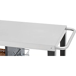 Acheter Habitat Et Jardin Desserte de barbecue en métal [ ]Gelia[ ] - 117 x 59 x 80 cm - Noir