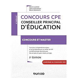Concours CPE, conseiller principal d'éducation : concours et master - Occasion