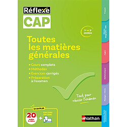 CAP 1re et 2e années : toutes les matières générales