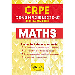 Maths CRPE, concours de professeur des écoles : écrit d'admissibilité