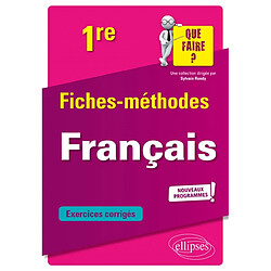 Français 1re : fiches-méthodes, exercices corrigés : nouveaux programmes · Occasion Hélène Mallet