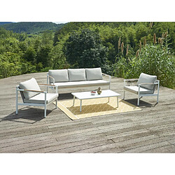 Vente-Unique MYLIA LAKIT Salon de Jardin - Blanc