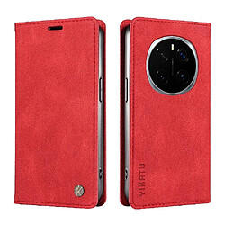 Étui Honor Magic 7 Pro - Bleu Étui à rabat - Fente pour cartes - Cuir synthétique - Élégant