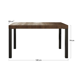 Acheter Bestmobilier table à manger Jules - Gris