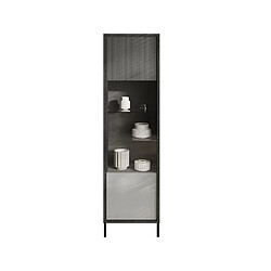 Bestmobilier Jules - vitrine - 1 porte - 55x203 cm