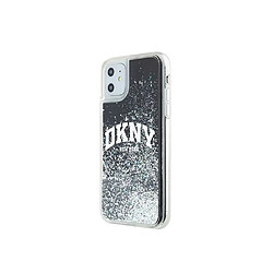 DKNY Coque iPhone 11 Liquid Glitter Arch - Noir
