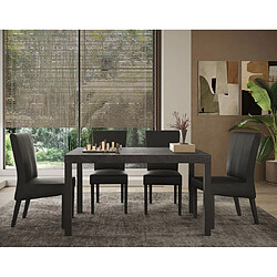 Bestmobilier table à manger Jules - Gris