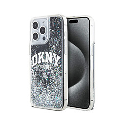 DKNY Coque Apple iPhone 14 Pro Liquid Glitter Noir
