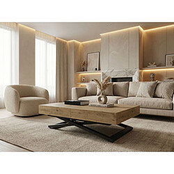 Wfl group Table basse relevable - Chêne Lancelot