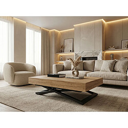 Wfl group table basse rectangulaire - Chêne Craft