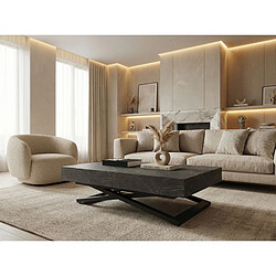 Wfl group Table basse relevable Cavetta - Marbre noir