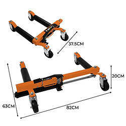 T-mech Patins hydrauliques de manutention - Orange pas cher