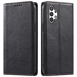 Samsung Galaxy A32 5G Étui à Rabat - Noir Étui portefeuille - Fermeture magnétique - Porte-cartes - Protection efficace