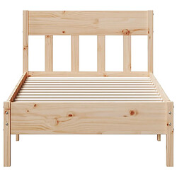 Acheter vidaXL Cadre de lit sans matelas 90x190 cm bois de pin massif