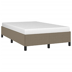 Acheter vidaXL Cadre de lit sans matelas taupe 120x190 cm tissu
