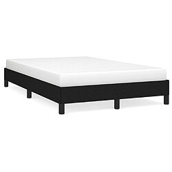 vidaXL Cadre de lit sans matelas noir 120x190 cm tissu