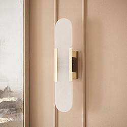 Ledkia Lampe Murale Métal Marbre Nandra - Doré