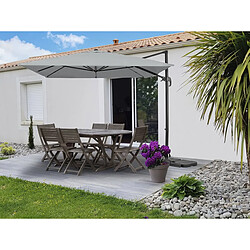 Habitat Et Jardin Parasol jardin déporté en aluminium Sky 4 - 3 x 4 m - Gris