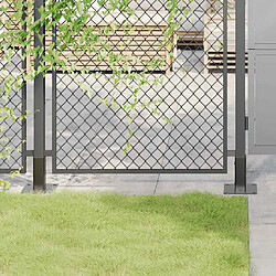 vidaXL Bases de poteau carrées 4 pcs anthracite 46x46 mm