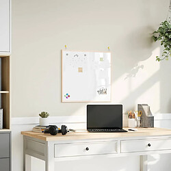 vidaXL Tableau blanc magnétique 60x55 cm