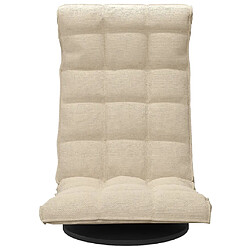 Avis VidaXL Chaise Pivotante - Crème