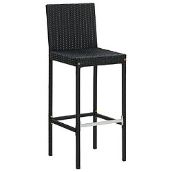 Acheter Zmh Lot de 6 tabourets de bar - Noir