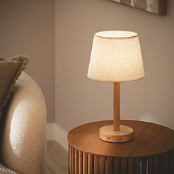 Ledkia Lampe à Poser Rowy - Bois Naturel