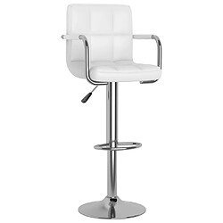 Avis Zmh Tabourets de bar lot de 2 - Blanc