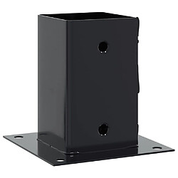 Avis vidaXL Bases de poteau carrées 12 pcs anthracite 91x91 mm