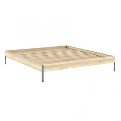 Inside 75 Sommier cadre à lattes - Naturel
